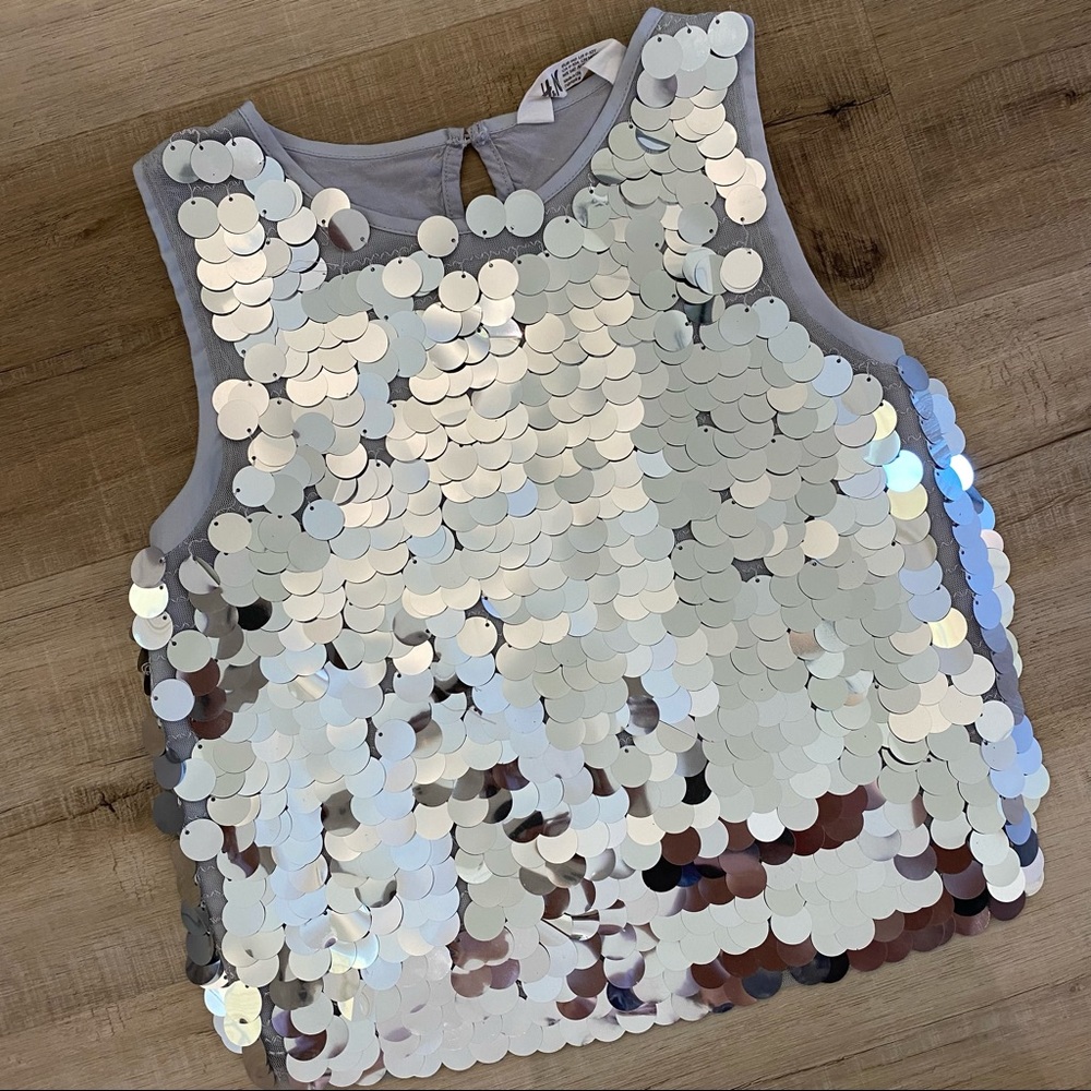 H&M disco ball top